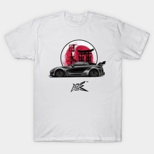 nissan gtr r35 lbwk matte black T-Shirt